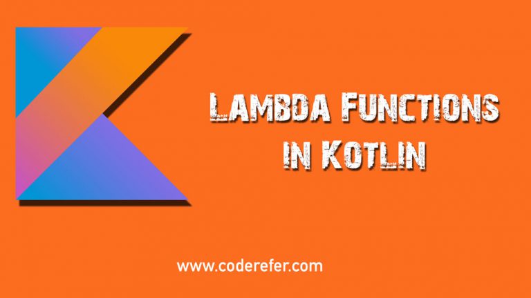 Lambda function in Kotlin with Examples