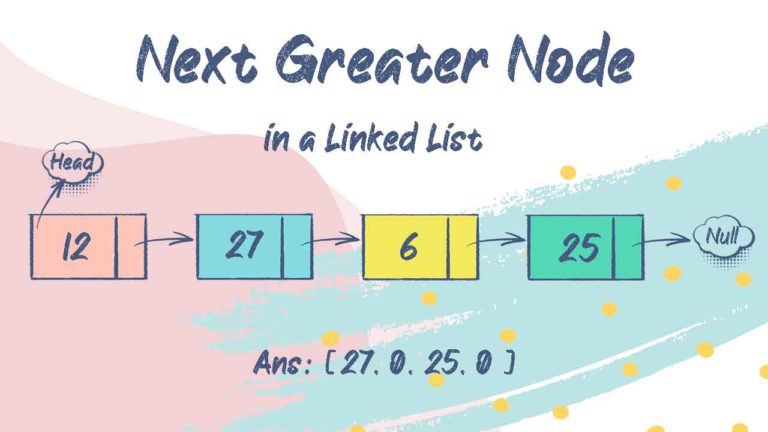 Next Greater node in a Linked List – Leetcode Problem #1019